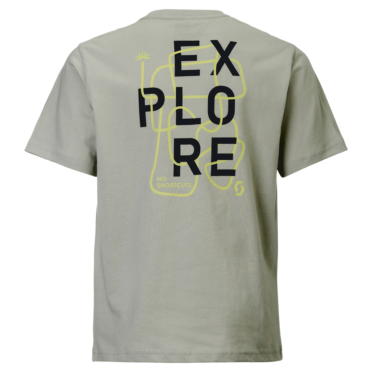 SCOTT Graphic Short Sleeve für Kinder – Spray Grey – Rückansicht