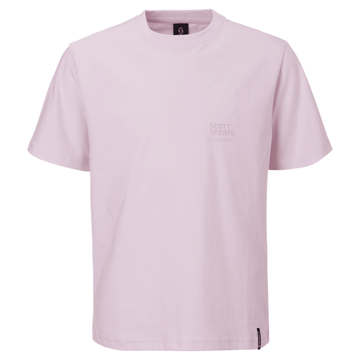 SCOTT Graphic Short Sleeve für Kinder – Bliss Pink – Vorderansicht
