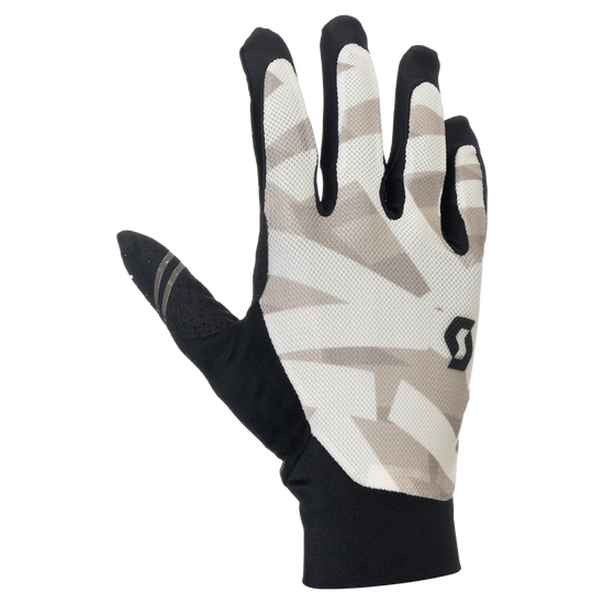 SCOTT Traction Langfinger-Fahrradhandschuhe – Cotton White – Vorderansicht