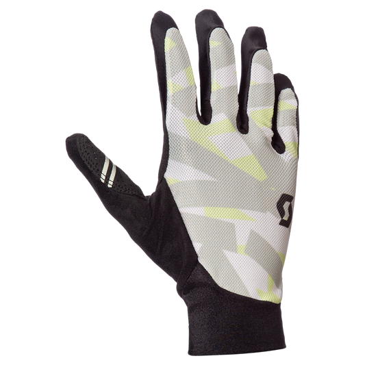 SCOTT Traction Langfinger-Fahrradhandschuhe – Spray Grey – Vorderansicht