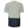 SCOTT Tee Vertic Zip Short Sleeve Herren – Spray Grey - Dark Blue – Rückansicht