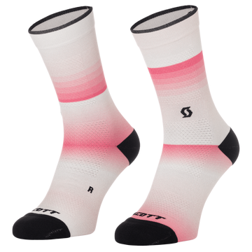 SCOTT Gradient Stripes Crew-Socken – Digital Pink - White – Ansicht 1