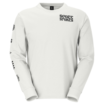 SCOTT Graphic Langarmshirt – White Vorderansicht