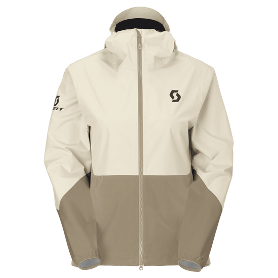 SCOTT Explorair Light Dryo 2.5L Damenjacke – Cotton White / Toast Beige – Vorderansicht