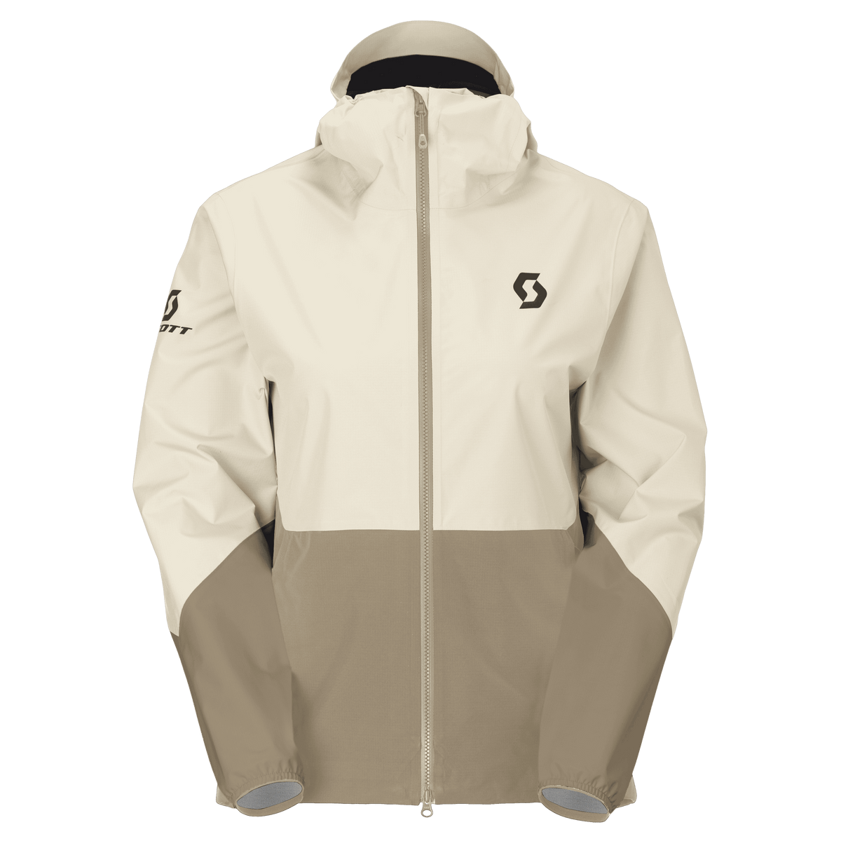 SCOTT Explorair Light Dryo 2.5L Damenjacke – Cotton White / Toast Beige – Vorderansicht