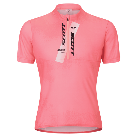SCOTT Jersey Short Sleeve Kinder – Digital Pink - White – Vorderansicht