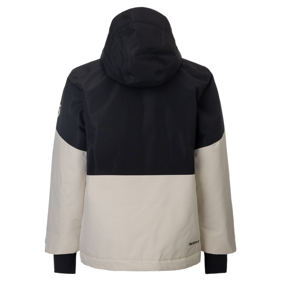 SCOTT Vertic Dryo Wintersportjacke Kinder – Black - Latte Beige – Rückansicht