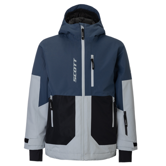 SCOTT Vertic Dryo Wintersportjacke Kinder – Dusk Blue - Mist Blue – Vorderansicht