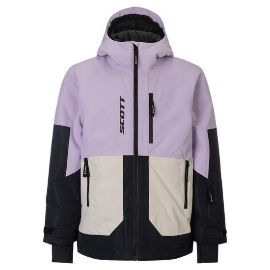 SCOTT Vertic Dryo Wintersportjacke Kinder – Sherbet Purple - Black – Vorderansicht