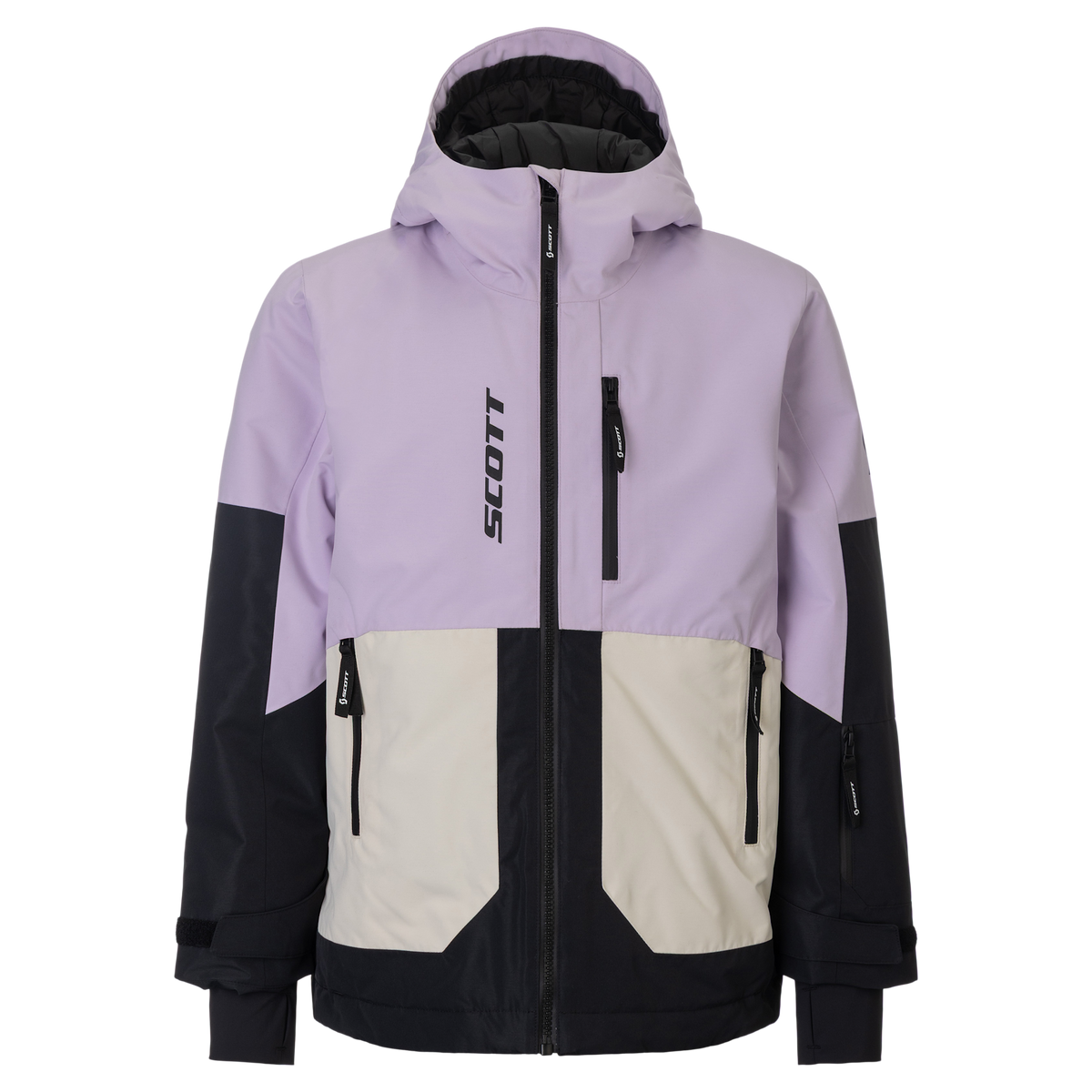 SCOTT Vertic Dryo Wintersportjacke Kinder – Sherbet Purple - Black – Vorderansicht