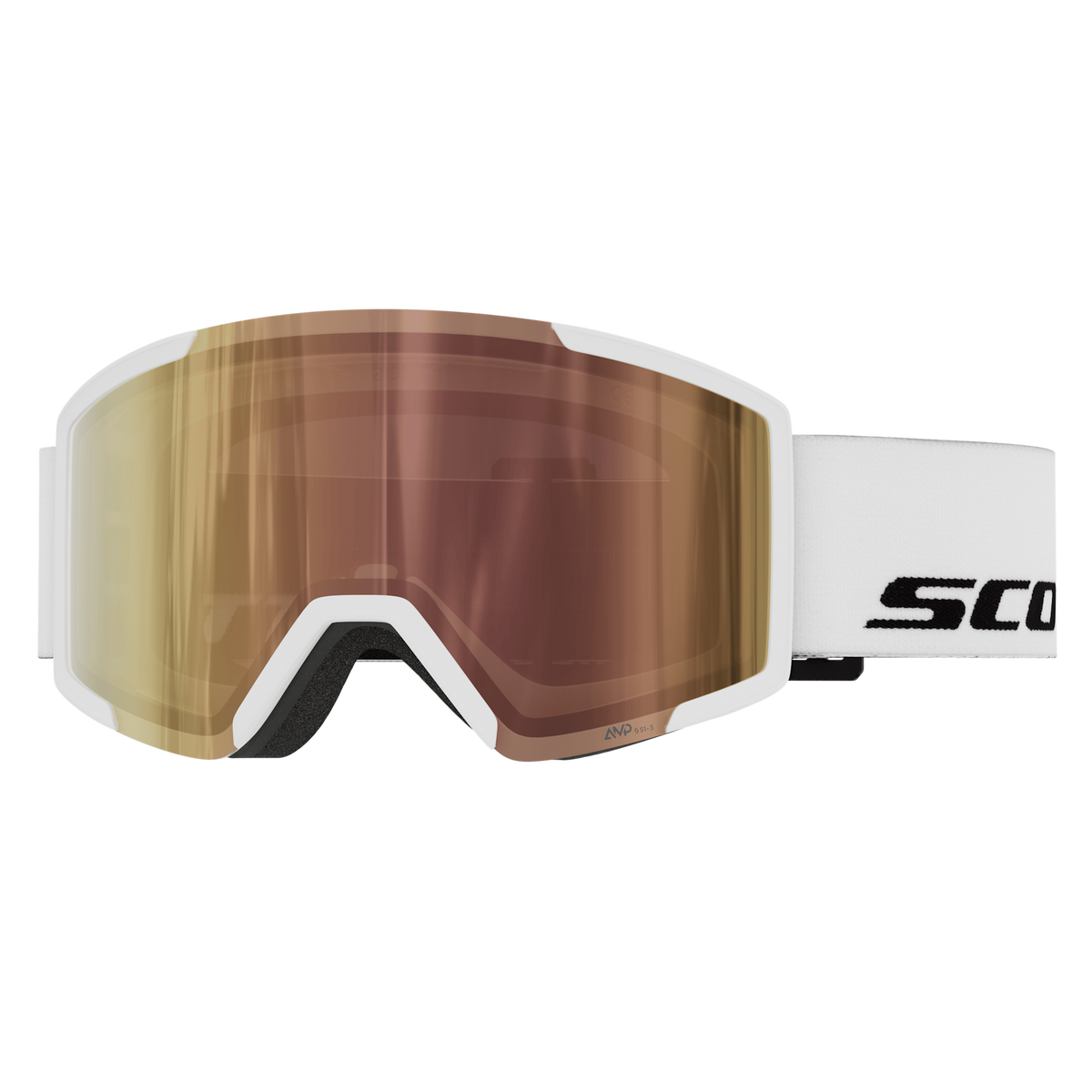 SCOTT Shield Light Sensitive Skibrille White - AMP LS Cinnamon Chrome S1-3 Ansicht 1