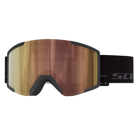 SCOTT Shield Light Sensitive Skibrille Black - Fog Grey - AMP LS Cinnamon Chrome S1-3 Ansicht 1