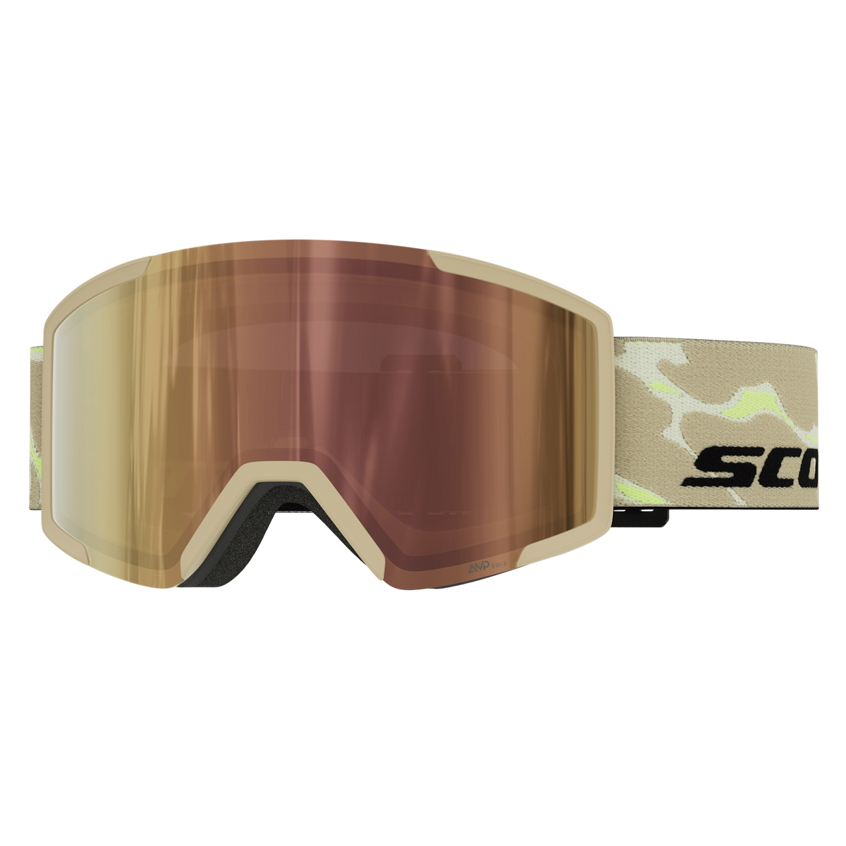 SCOTT Shield Light Sensitive Skibrille Mojave Beige - AMP LS Cinnamon Chrome S1-3 Ansicht 1