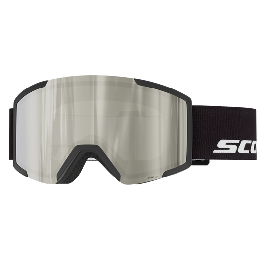 SCOTT Shield Skibrille - Black - AMP White Chrome S2 - Bild 1