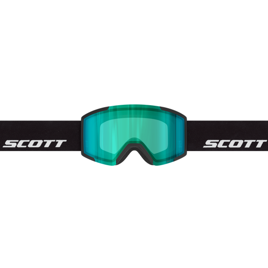 SCOTT Shield Skibrille - Black - AMP Aurora Green Chrome S1 - Bild 2