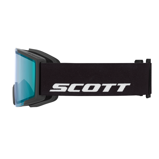 SCOTT Shield Skibrille - Black - AMP Aurora Green Chrome S1 - Bild 4