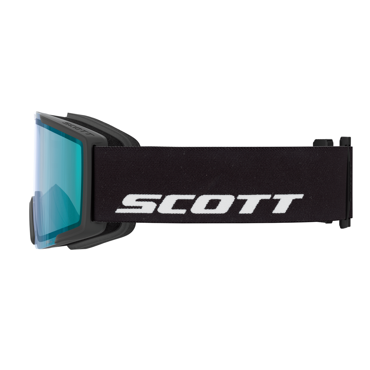 SCOTT Shield Skibrille - Black - AMP Aurora Green Chrome S1 - Bild 4
