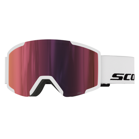 SCOTT Shield Skibrille - White - AMP Red Chrome S3 - Bild 1