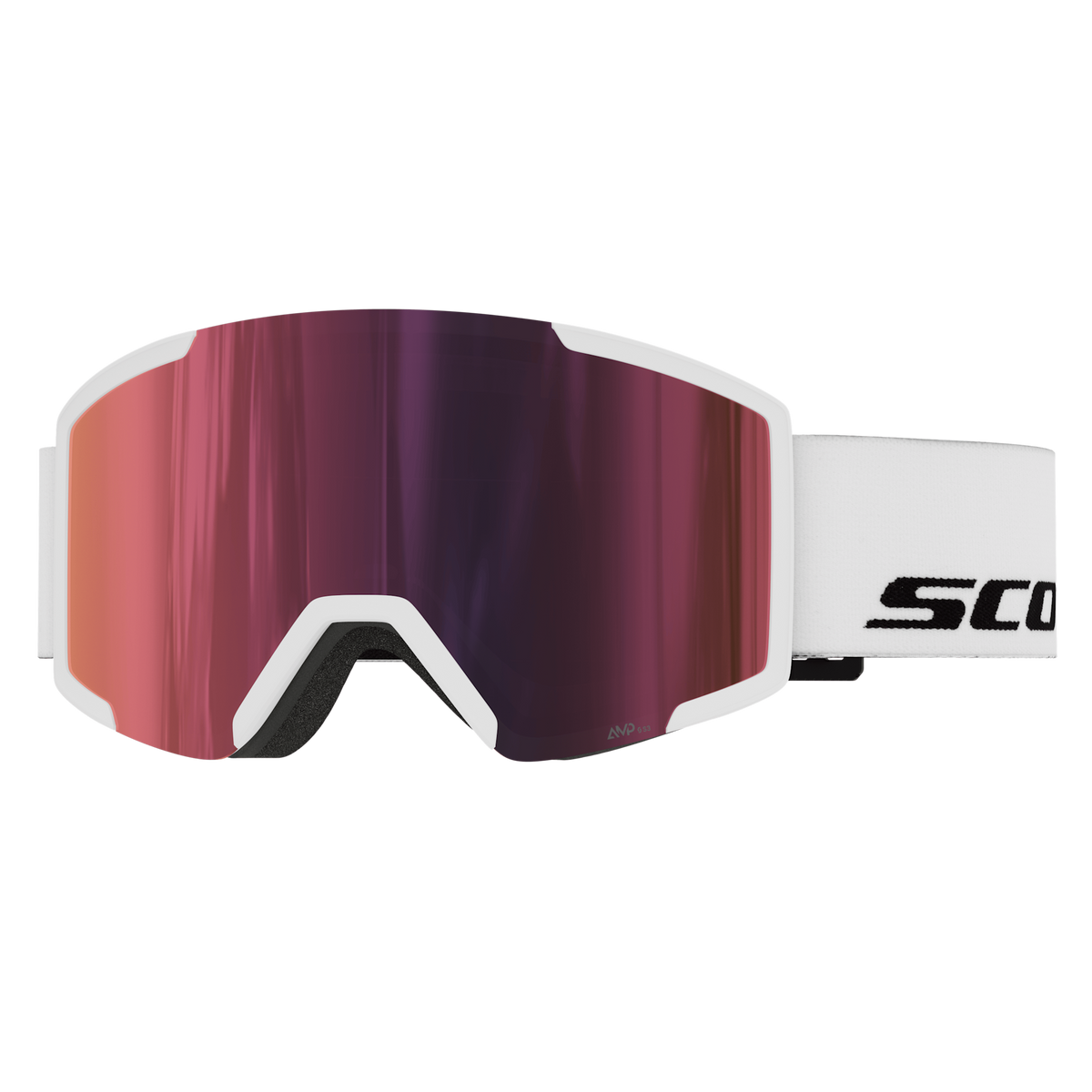 SCOTT Shield Skibrille - White - AMP Red Chrome S3 - Bild 1
