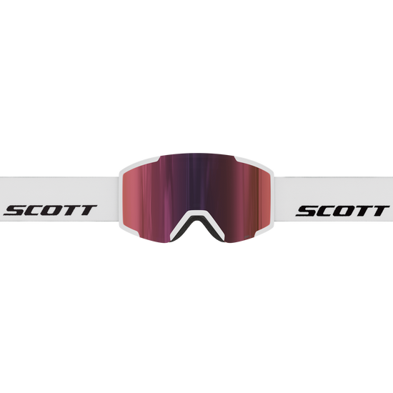 SCOTT Shield Skibrille - White - AMP Red Chrome S3 - Bild 2