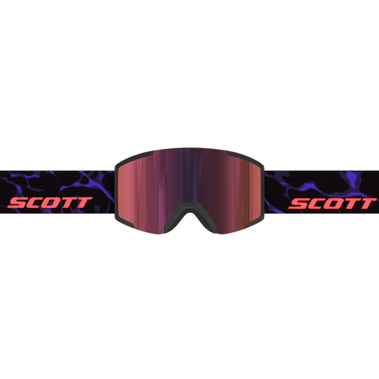 SCOTT Shield Skibrille - Black - Purple - AMP Red Chrome S3 - Bild 2