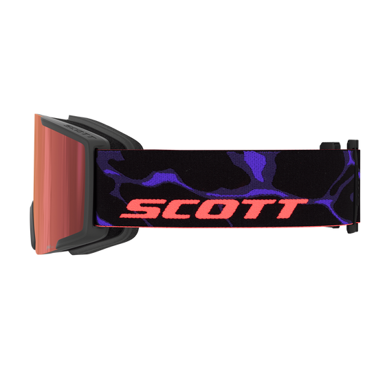 SCOTT Shield Skibrille - Black - Purple - AMP Red Chrome S3 - Bild 4