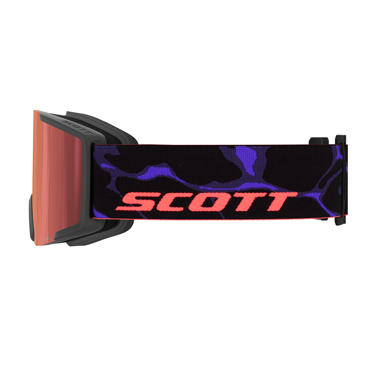 SCOTT Shield Skibrille - Black - Purple - AMP Red Chrome S3 - Bild 4