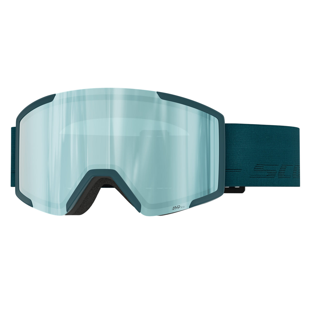 SCOTT Shield Skibrille - Petrol Green - AMP Ice Chrome S2 - Bild 1