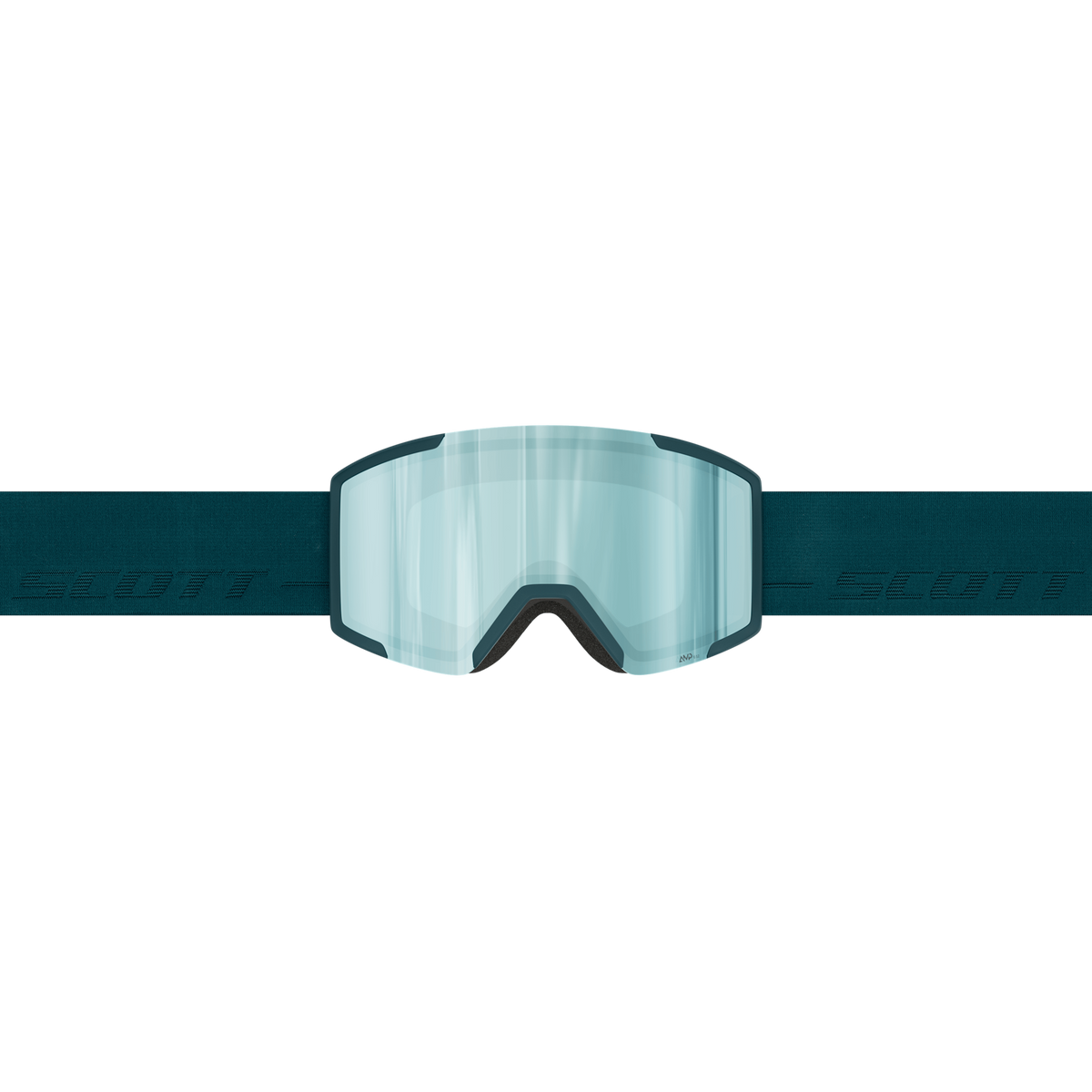SCOTT Shield Skibrille - Petrol Green - AMP Ice Chrome S2 - Bild 2