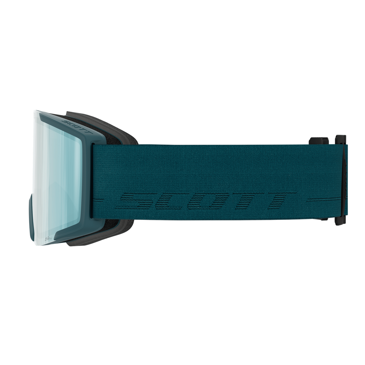 SCOTT Shield Skibrille - Petrol Green - AMP Ice Chrome S2 - Bild 4