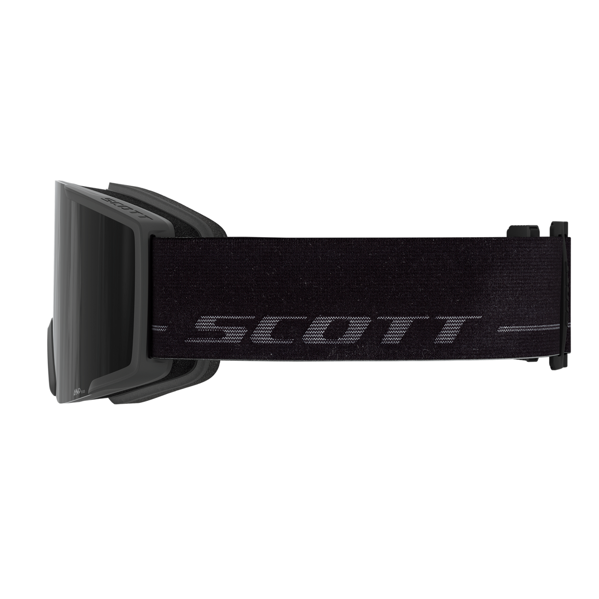 SCOTT Shield Skibrille - Black - Fog Grey - AMP Black Chrome S3 - Bild 4