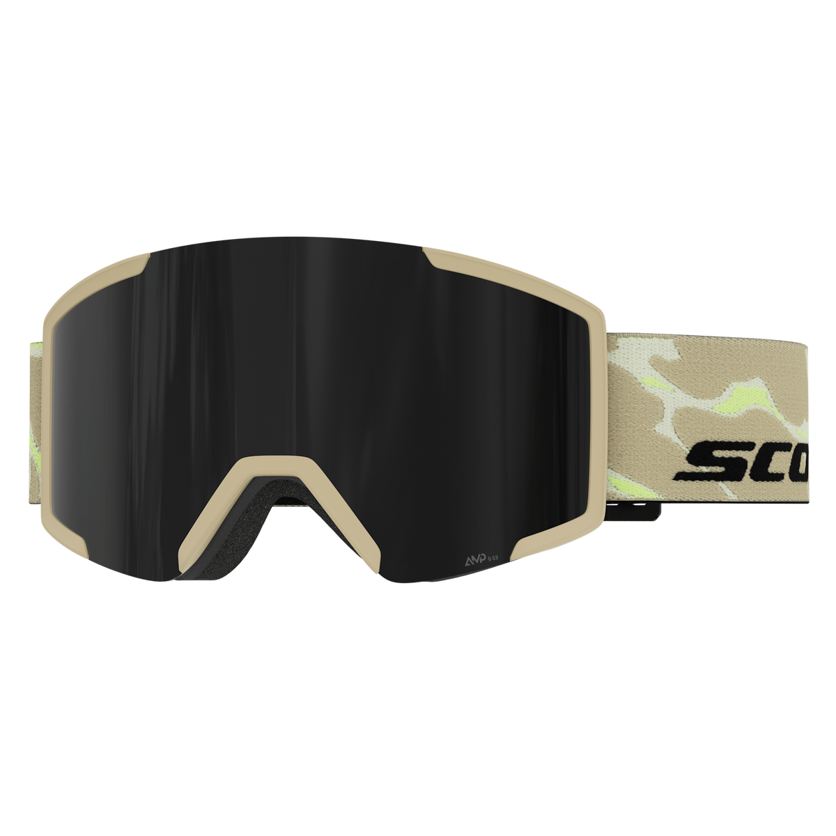 SCOTT Shield Skibrille - Mojave Beige - AMP Black Chrome S3 - Bild 1
