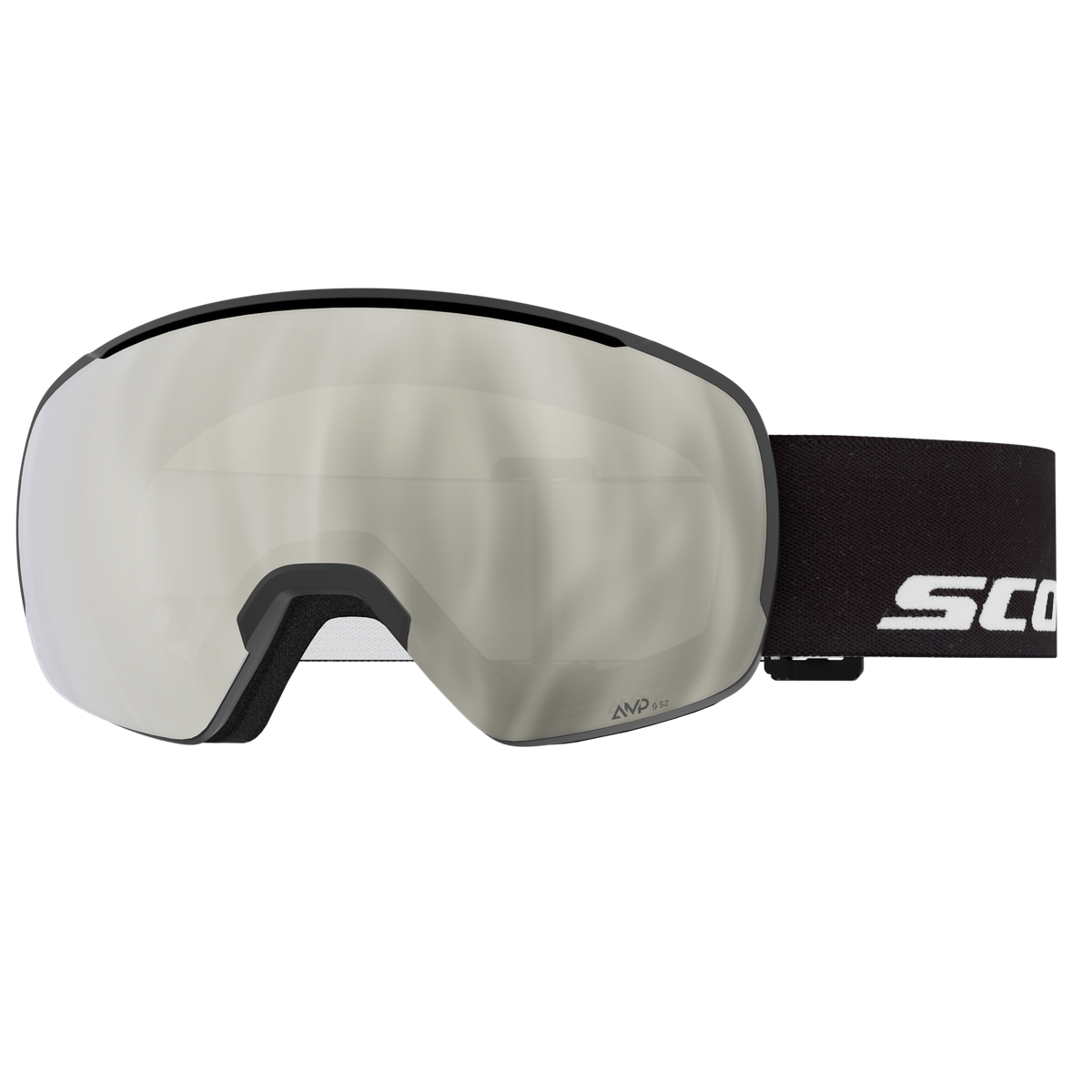SCOTT Sphere OTG Skibrille Black - AMP White Chrome S2 Ansicht 1