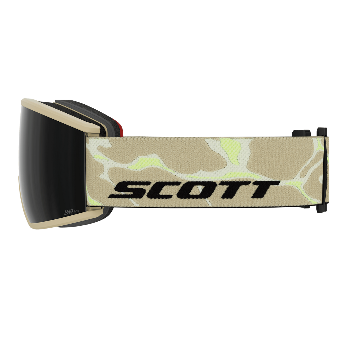 SCOTT Ambit Skibrille - Mojave Beige - AMP Black Chrome S3 - Ansicht 4