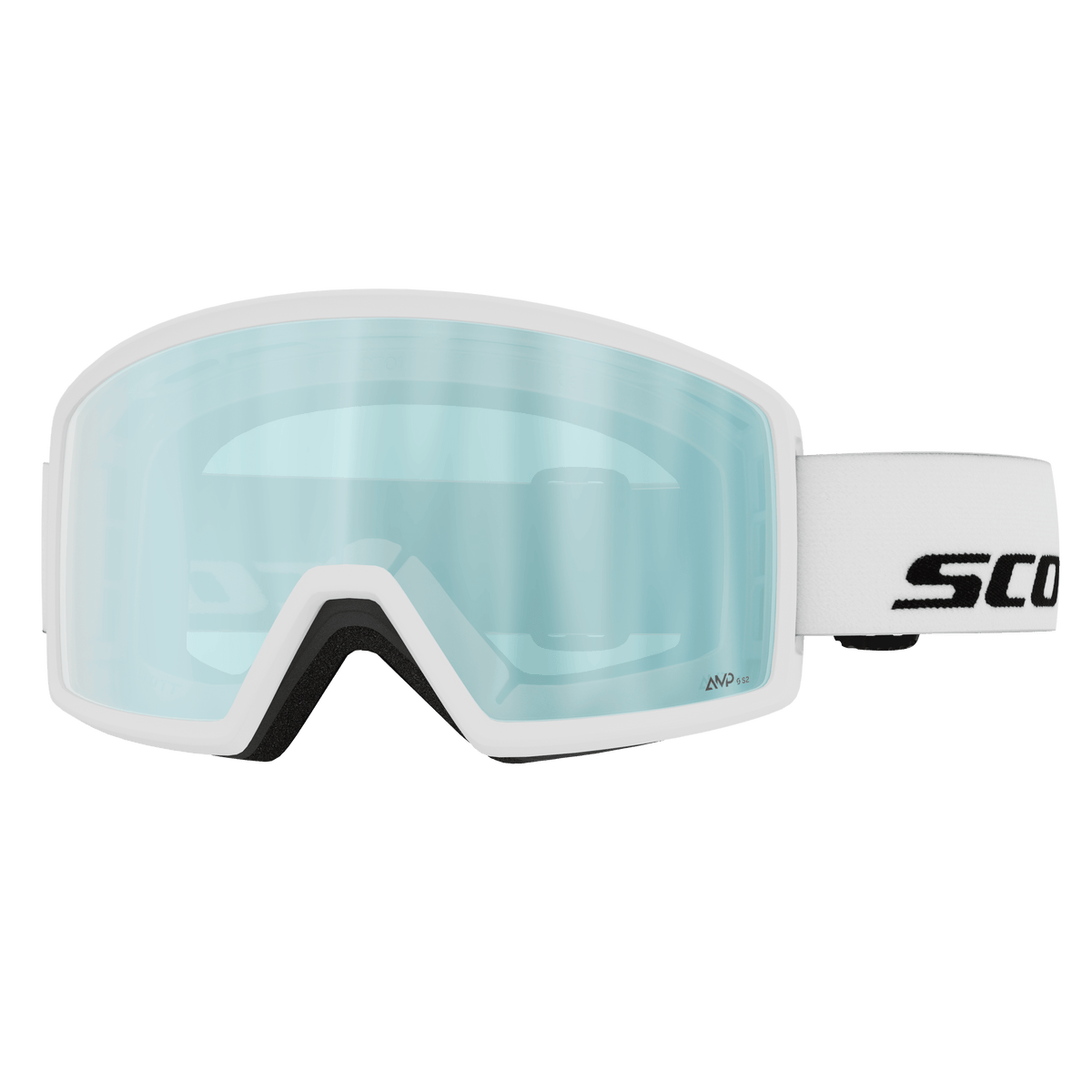 SCOTT Neo Compact Skibrille – White - AMP Ice Chrome S2 – Ansicht 1