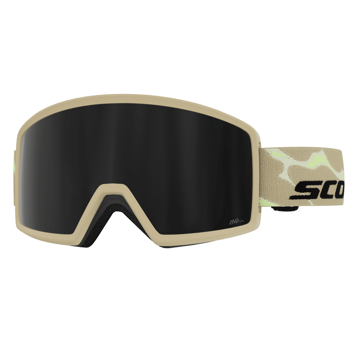 SCOTT Neo Compact Skibrille – Mojave Beige - AMP Black Chrome S3 – Ansicht 1