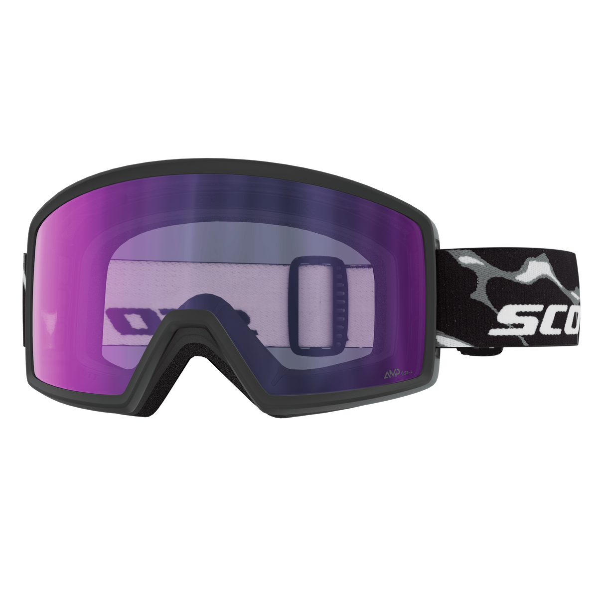SCOTT Neo Compact Light Sensitive Skibrille Granite Black - White – Vorderansicht