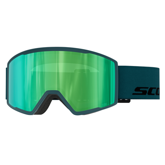 SCOTT Trace Pro Skibrille – Petrol Green - Green Chrome S2 – Ansicht 1