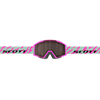 SCOTT Shield Pro Junior Skibrille - Neon Pink - Mint Green - Silver Chrome S2