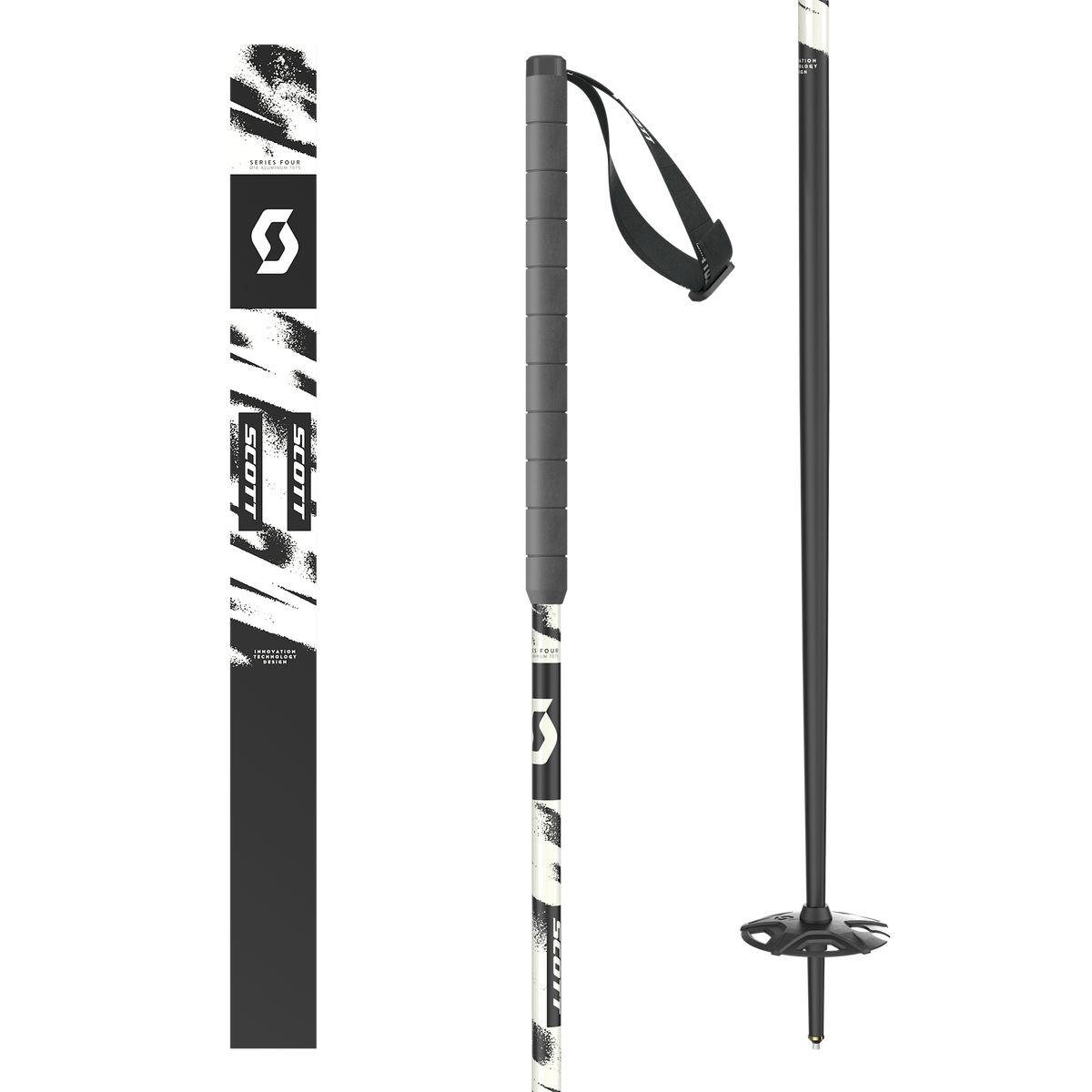 SCOTT Free 18 Skistöcke Black Matt