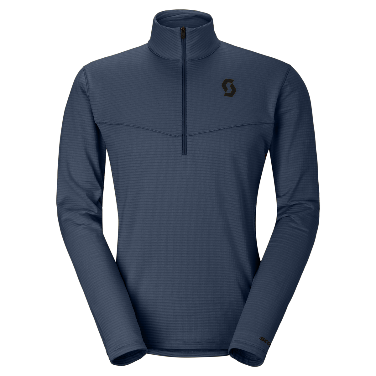 Pull mi-couche SCOTT Defined Light pour homme - Dusk Blue (face avant) chez PeakStyle