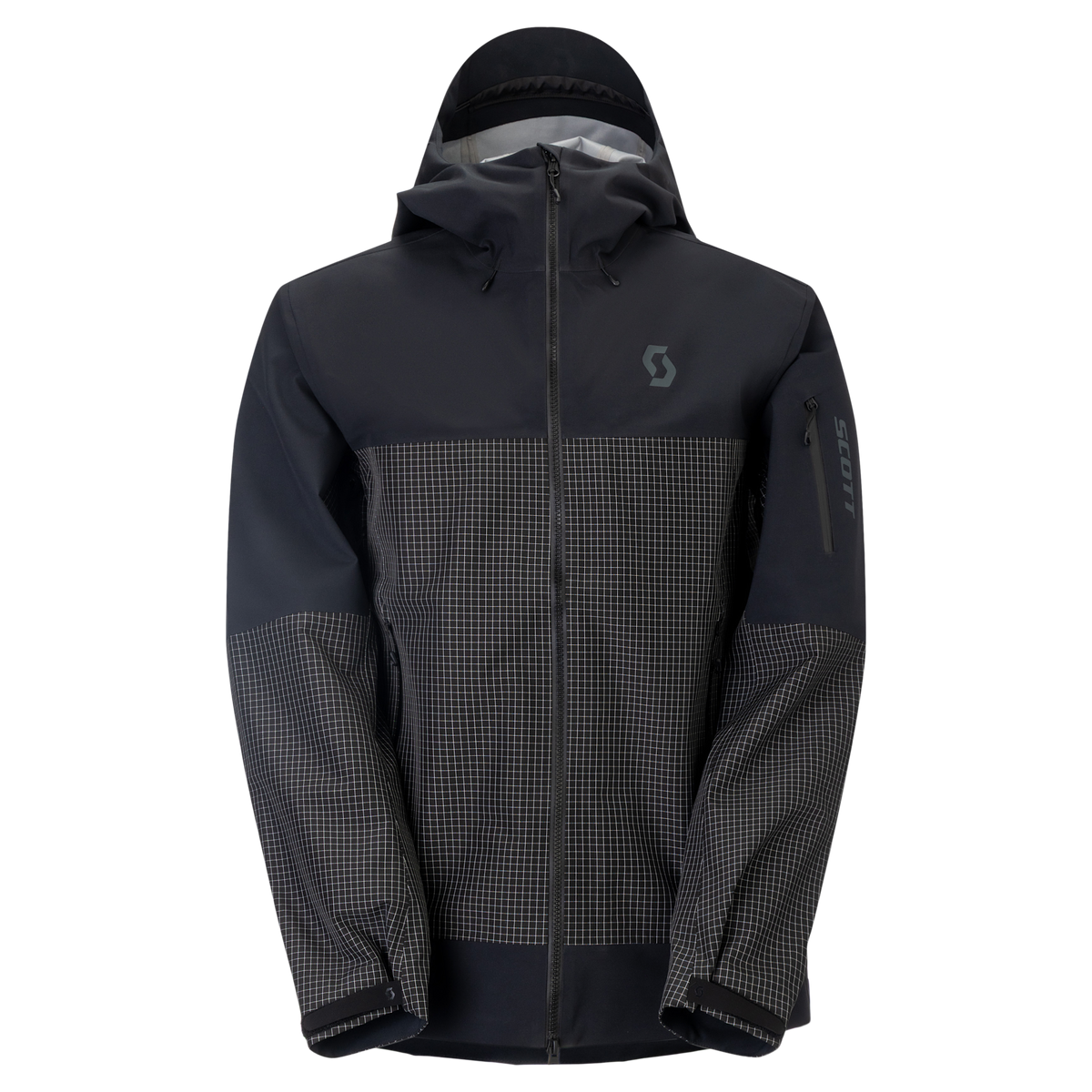 Giacca da sport invernali SCOTT Explorair 3L da uomo – Nera – Vista frontale