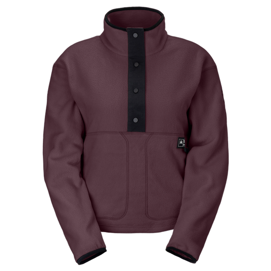 SCOTT Escape Original Fleece Pullover Damen - Cocoa Red Vorderansicht