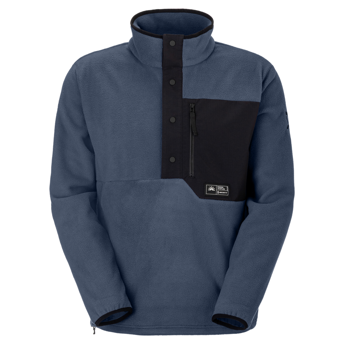 SCOTT Escape Original Fleece Pullover Herren - Dusk Blue Vorderansicht