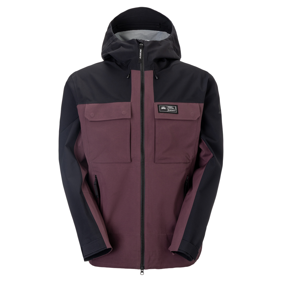SCOTT Explorair Escape 2.5L Wintersportjacke Herren – Cocoa Red - Black
