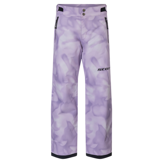SCOTT Ultimate Dryo Wintersporthose Kinder – Sherbet Purple Print Vorderansicht