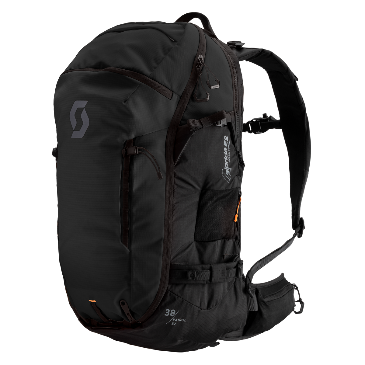 SCOTT Patrol E2 38 Kit Lawinenrucksack – Black – Ansicht 1