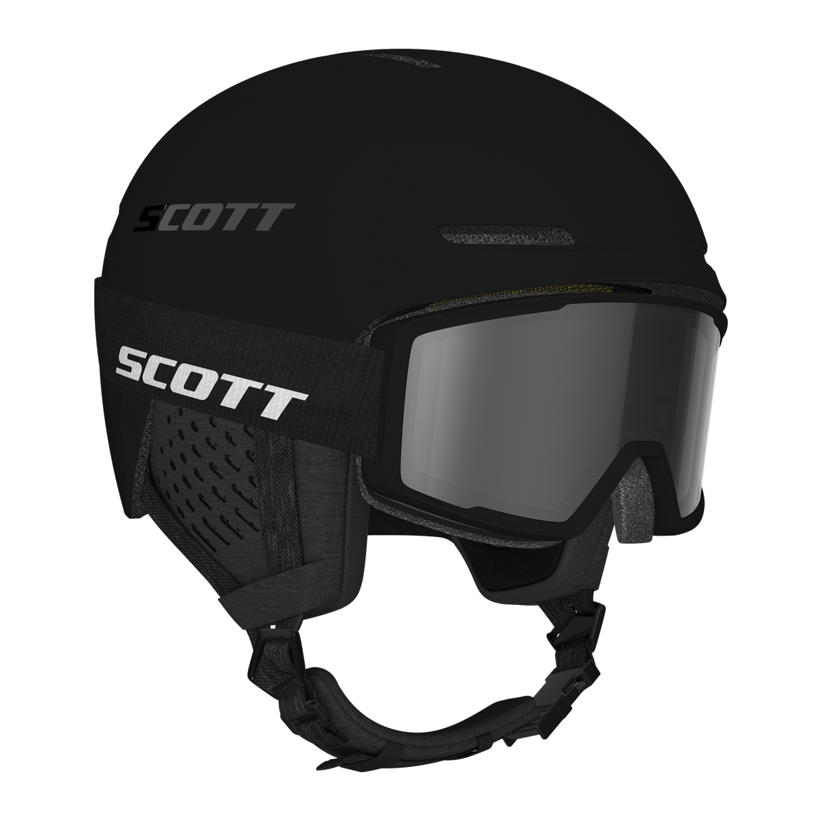 SCOTT Track Helm + Trace Skibrillen-Set in Black