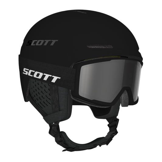 SCOTT Track Helm + Trace Skibrillen-Set in Black