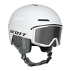 SCOTT Track Helm + Trace Skibrillen-Set in White